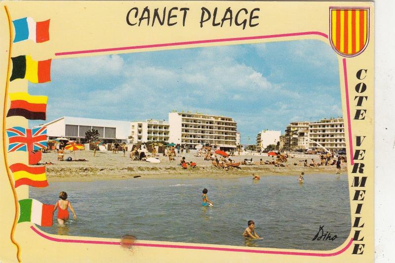 BF24761 canet plage p o la plage la casino et les resid france  front/back image