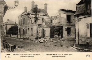 CPA CHOISY-au-BAC Une rue apres le bombardement (375741)