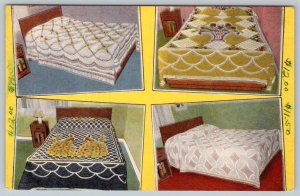 1930-40's SEARS CHENILLE FACTORY BEDSPREADS PRICE LIST ADVERTISING POSTCARD