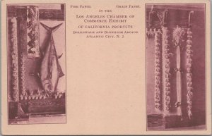 Postcard Fish Panel California Products Boardwalk Blenheim Atlantic City NJ