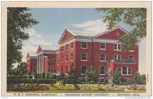 SHAWNEE, Oklahoma, 1930-1940's; W.M.U. Memorial Dormitory, Oklahoma Baptist U...