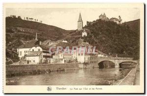 Old Postcard Vianden L Our Bridge and Ruins