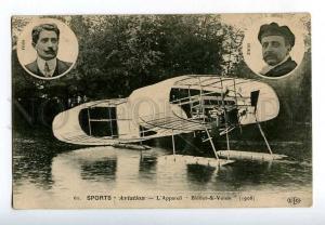 205174 AVIATION airplane pilot Bleriot & Voisin #60 vintage