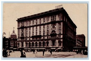 1911 Busy Scene at Claypool Hotel Indianapolis IN Posted Antique Postcard