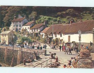 Unused Pre-1980 OLD CARS & MARS HILL Lynmouth - Devon - Exmoor UK r9602