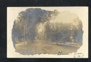 RPPC SHARON CONNECTICUT DIRT STREET SCENE VINTAGE REAL PHOTO POSTCARD