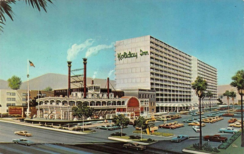 NV, Nevada HOLIDAY INN~Las Vegas Boulevard Strip RIVER QUEEN  Roadside  Postcard