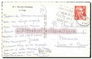 Postcard Old Benodet Finistere The Beach