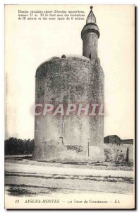 Postcard Old Aigues Mortes Constance Tower
