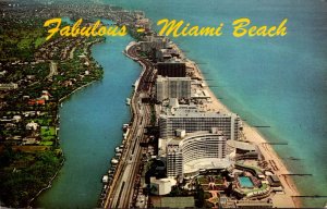 Florida Miami Beach Aerial View 1970