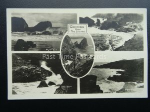 Cornwall THE LIZARD 5 Image Multiview c1930's RP Postcard by Hawke