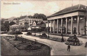 Germany Baden-Baden Vintage Postcard C081