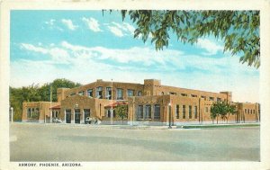 Armory Phoenix Arizona Boers Teich 1920s Postcard 21-3215