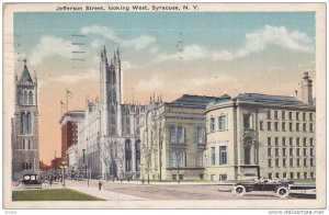 Jefferson Street, looking West, Syracuse, New York, PU-1919