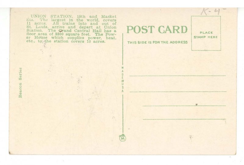 MO - St. Louis. Union Station & Street Scene