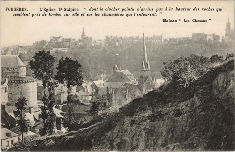 CPA Fougeres Eglise St Sulpice (1237754)