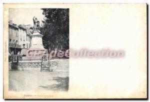 Postcard Old Hyeres Statue Massillon