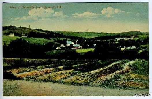 Burkeville MA Bement's Hill View Postcard