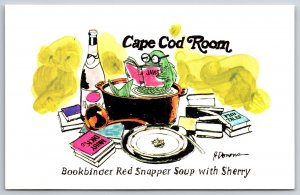 Advertising~Chicago Illinois~Cape Cod Room @ The Drake Hotel~Vintage Postcard