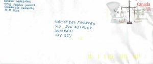 Entier Postal Stationery Postal Libra Justice Canada Boucherville