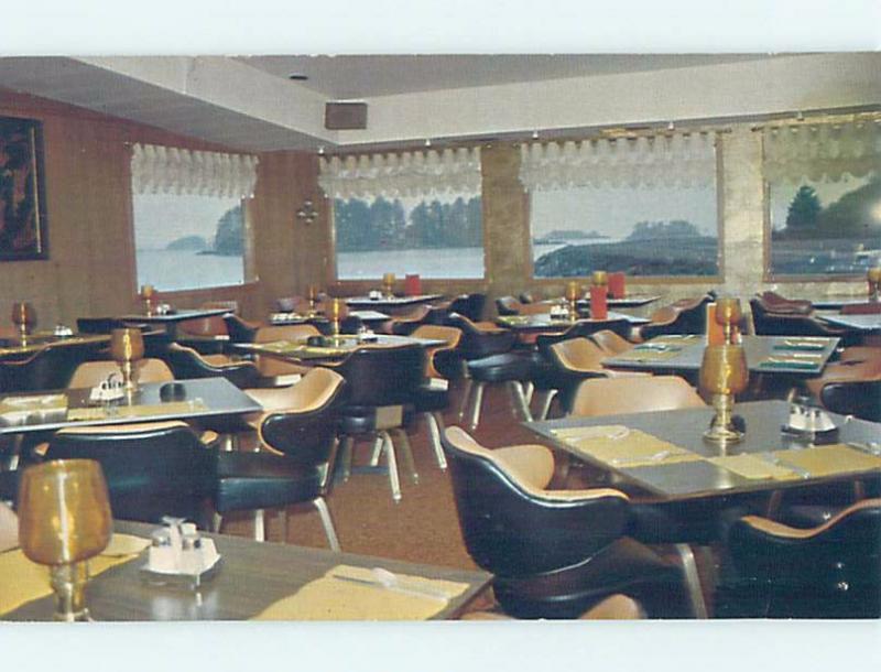 Unused Pre-1980 RESTAURANT SCENE Sitka Alaska AK F8049