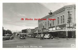 WA, Prosser, Washington, RPPC, Street Scene, Business Area, Ellis Photo No 1651
