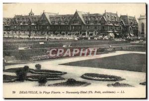 Old Postcard Deauville hotel normandy