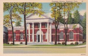 Connecticut Stamford Ferguson Library 1941 Curteich