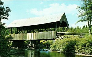 River Road Pittsburg Perry Stream New Hampshire Loran Percy Postcard Vintage UNP 