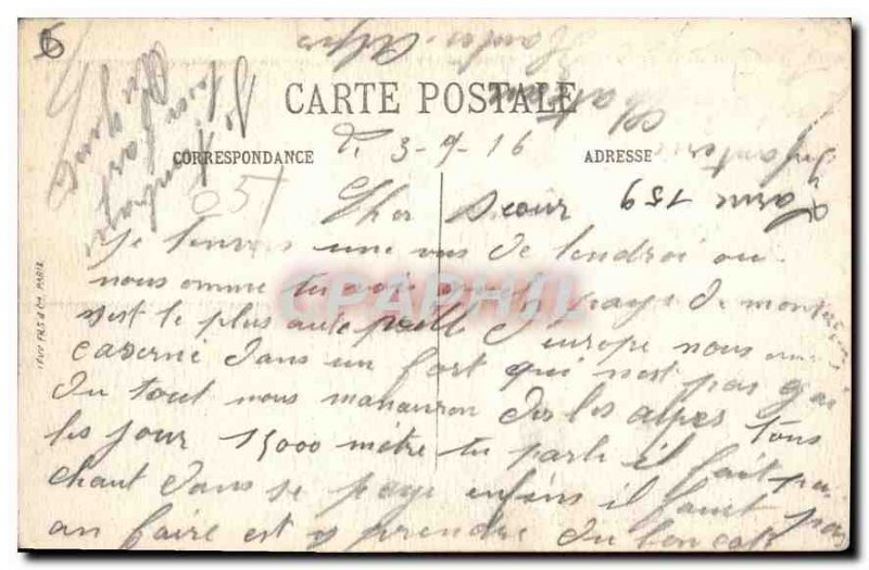 Old Postcard Briancon General view