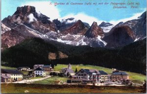 Italy San Martino di Castrozza mit der Palagruppe Vintage Postcard C185