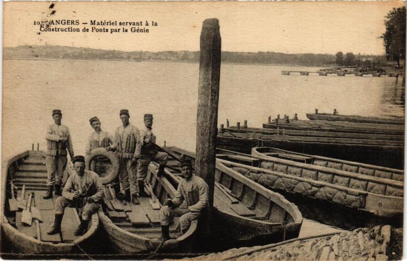 CPA ANGERS - Material sorvant a la Construction de Ponts par la Genie (296887)