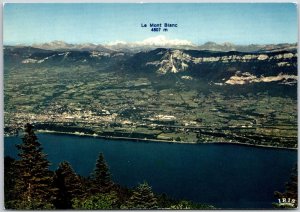 Le Mont Blanc Le Lac Du Bourget Aix-Les-Bains France Postcard