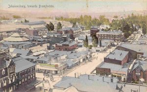 Johannesburg Panorama Towards Bramfontein South Africa 1910c postcard