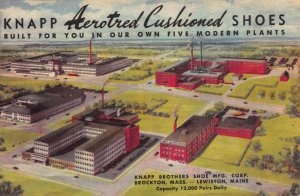 Advertising Postcard Knapp Aerotred Cushioned Shoes Plant Lewiston, Maine~110000