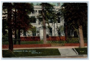 1921 Residence of Col. S.P. Colt Bristol Rhode Island RI Antique Postcard