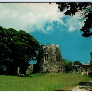 c1950s St. Croix US Virgin Islands Diamond & Ruby Estates Ruin Chrome Photo A152