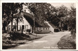 Netherlands Kootwijk Boerderij Het Zwarte Paard Vintage RPPC 09.46