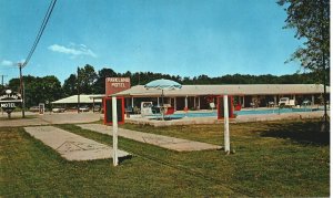 VINTAGE POSTCARD PARLLAND MOTEL PARK CITY KENTUCKY CHROME