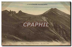 Old Postcard Auvergne Illustrious Summit of Puy de Sancy The Three Daughters