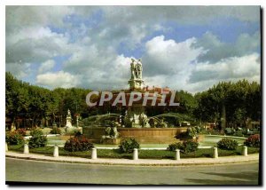 Modern Postcard La Cite du Roy Rene Aix en Provence the great Fountain on the...