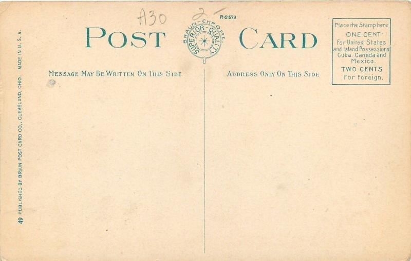 Cleveland OhioPost Office Interior ViewMarble CollonadeClerk Windows