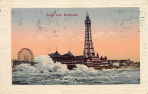 Blackpool, England, Early Embossed Postcard, Used in 1923