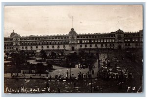 Mexico City Mexico Postcard National Palace Building 1938 Vintage Posted