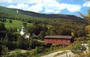 Covered Bridge - West Arlington, Vermont VT Postcard