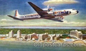 Eastern Airlines Golden Falcon DC-7B Airplane, Aviation, 1957 postal marking ...