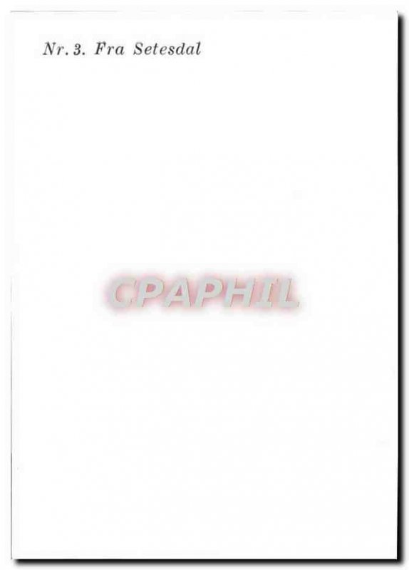 Postcard Modern Folklore Fra Setesdal