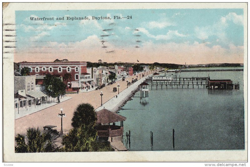 Waterfront And Esplanade, DAYTONA, Florida, PU-1921