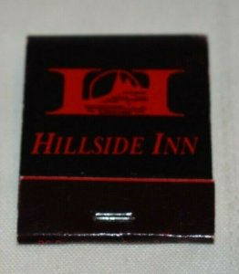 Hillside Inn 20 Strike Black Matchbook