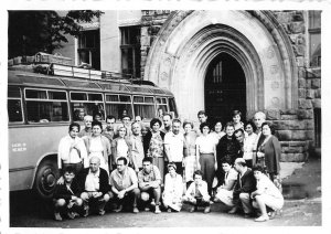 ro195 cazare la gheorgheni romania bus  real photo